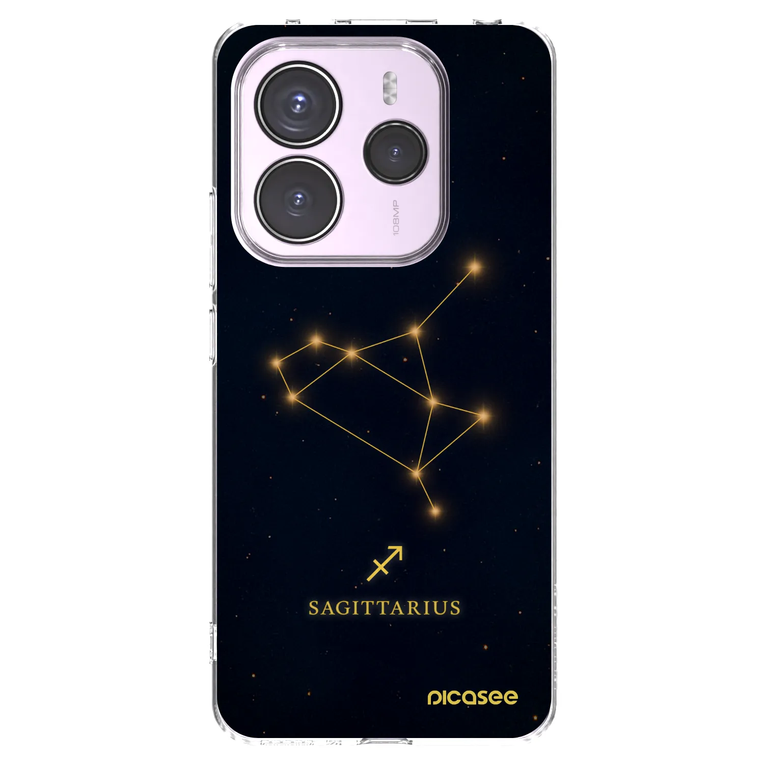 Picasee Xiaomi Redmi Note 14 5G Hülle - Transparentes Silikon - SAGITTARIUS