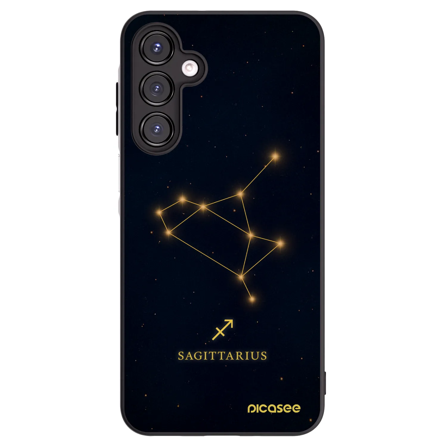 Picasee Samsung Galaxy A16 5G Hülle - Schwarzes Silikon - SAGITTARIUS
