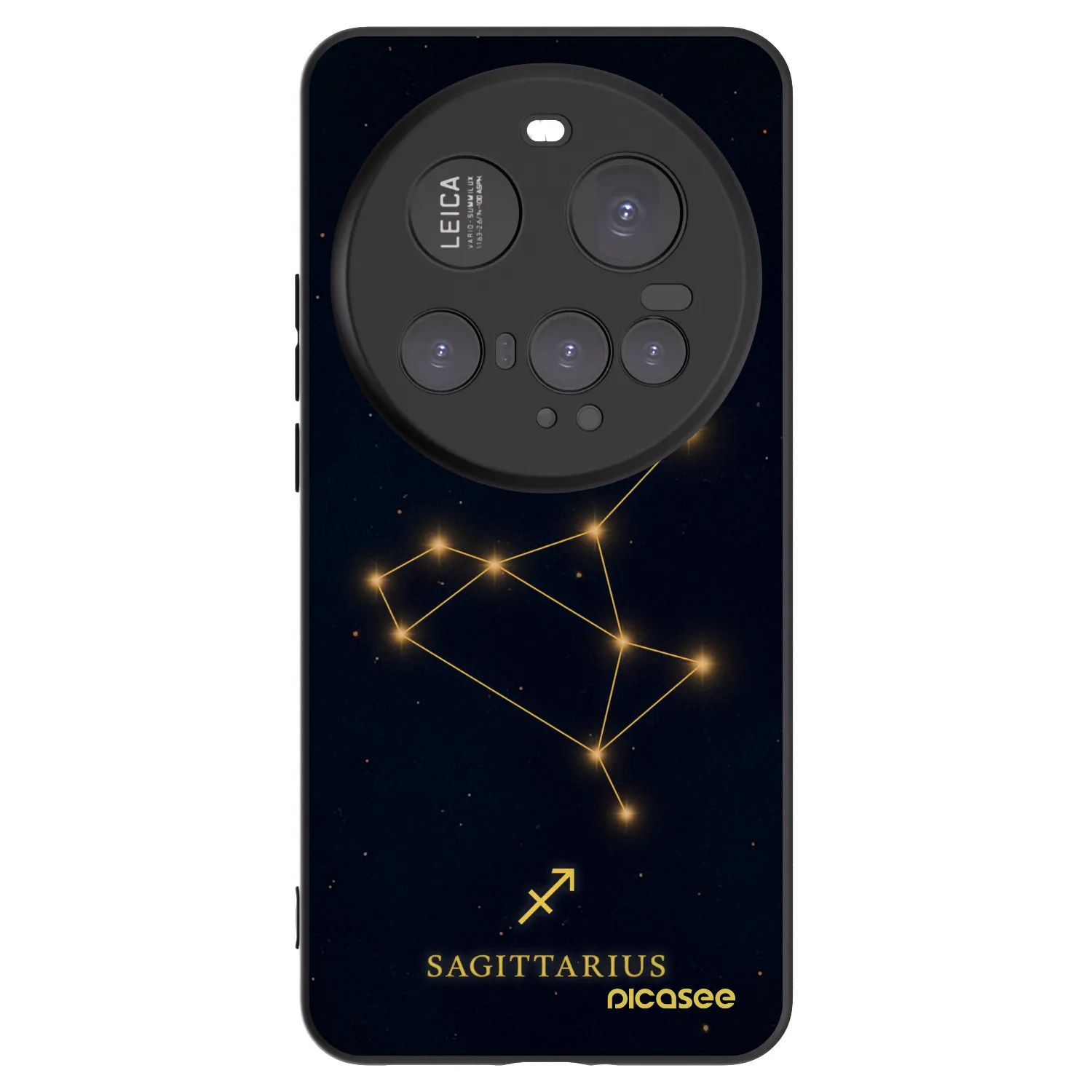 Picasee Xiaomi 15 Ultra Hülle - Schwarzes Silikon - SAGITTARIUS