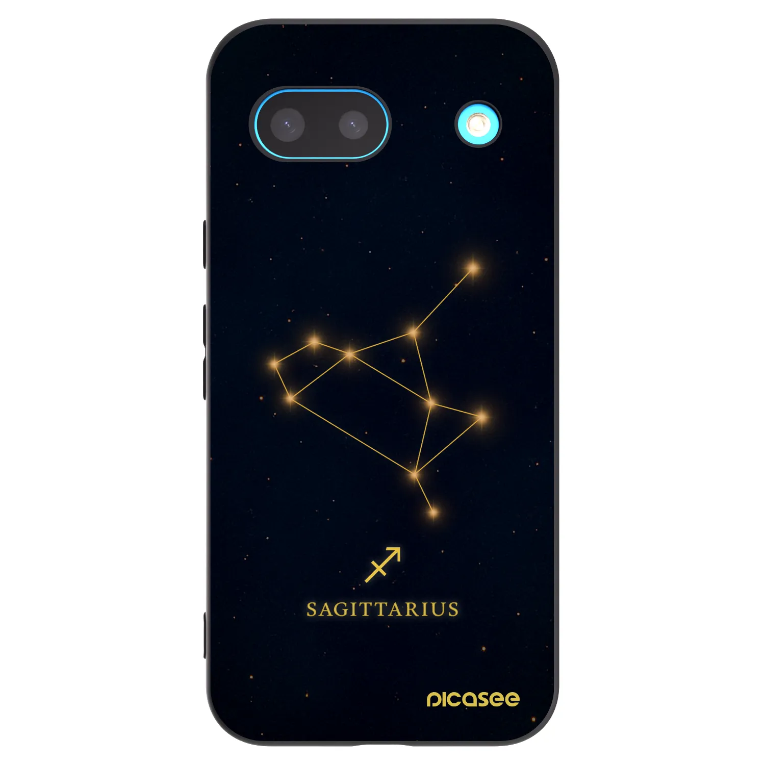 Picasee Google Pixel 8 Hülle - Schwarzes Silikon - SAGITTARIUS