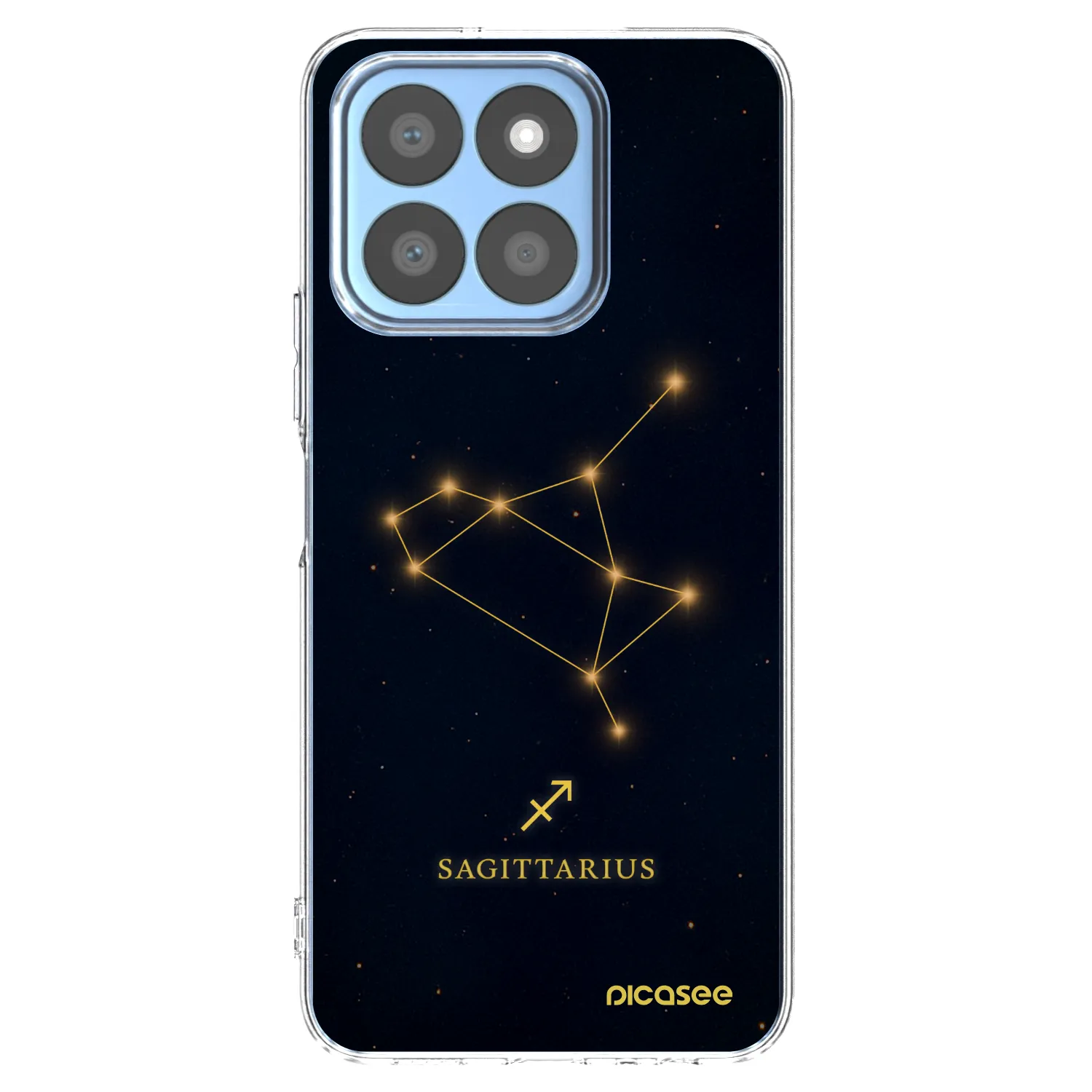 Picasee Honor X8c Hülle - Transparentes Silikon - SAGITTARIUS