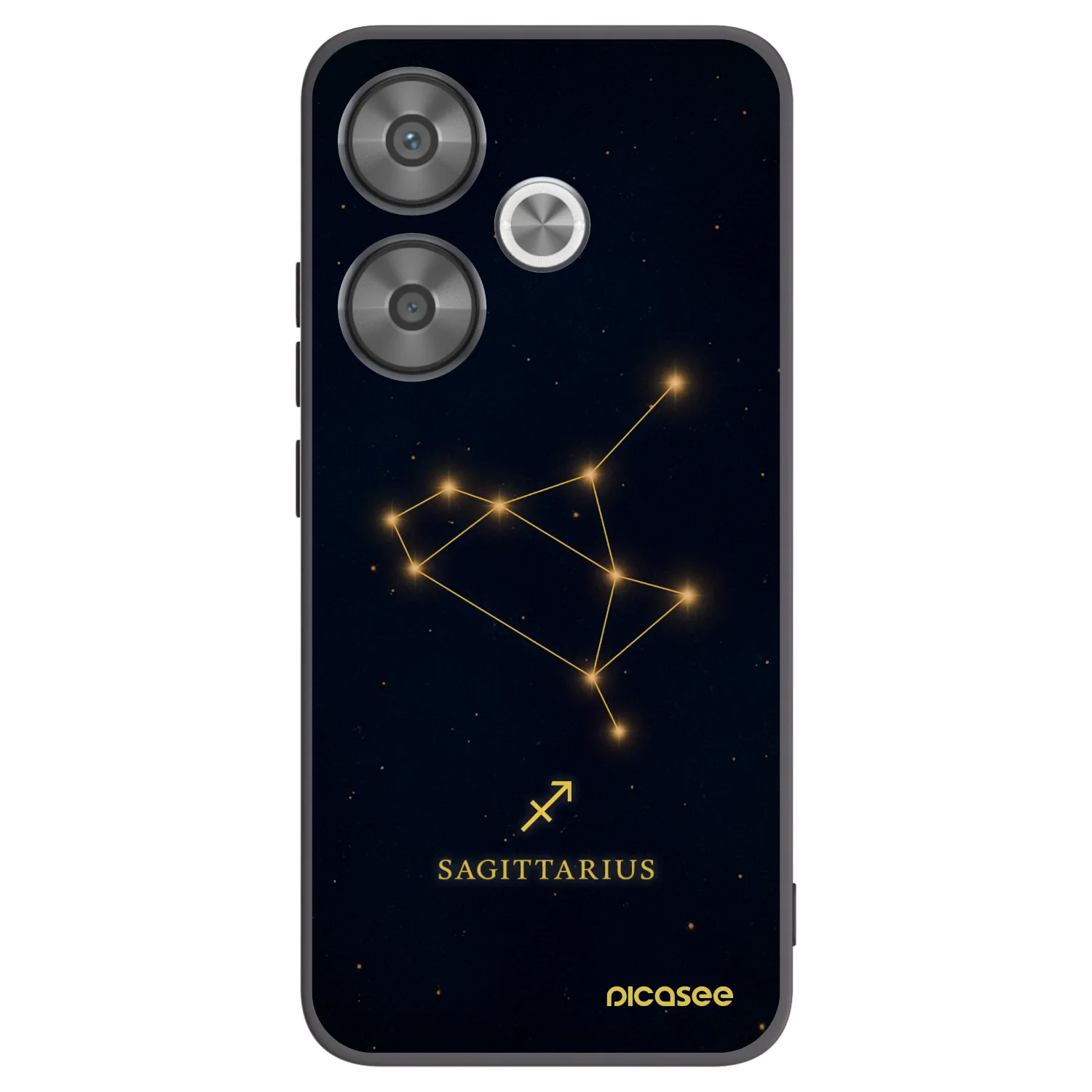 Picasee Xiaomi Poco F6 Hülle - Schwarzes Silikon - SAGITTARIUS