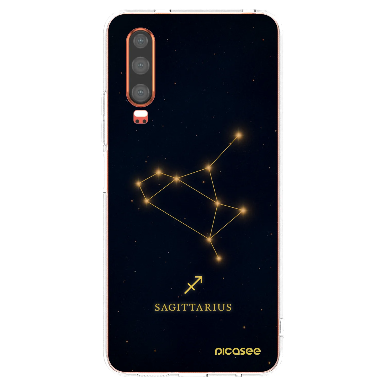 Picasee Huawei P30 Hülle - Transparentes Silikon - SAGITTARIUS