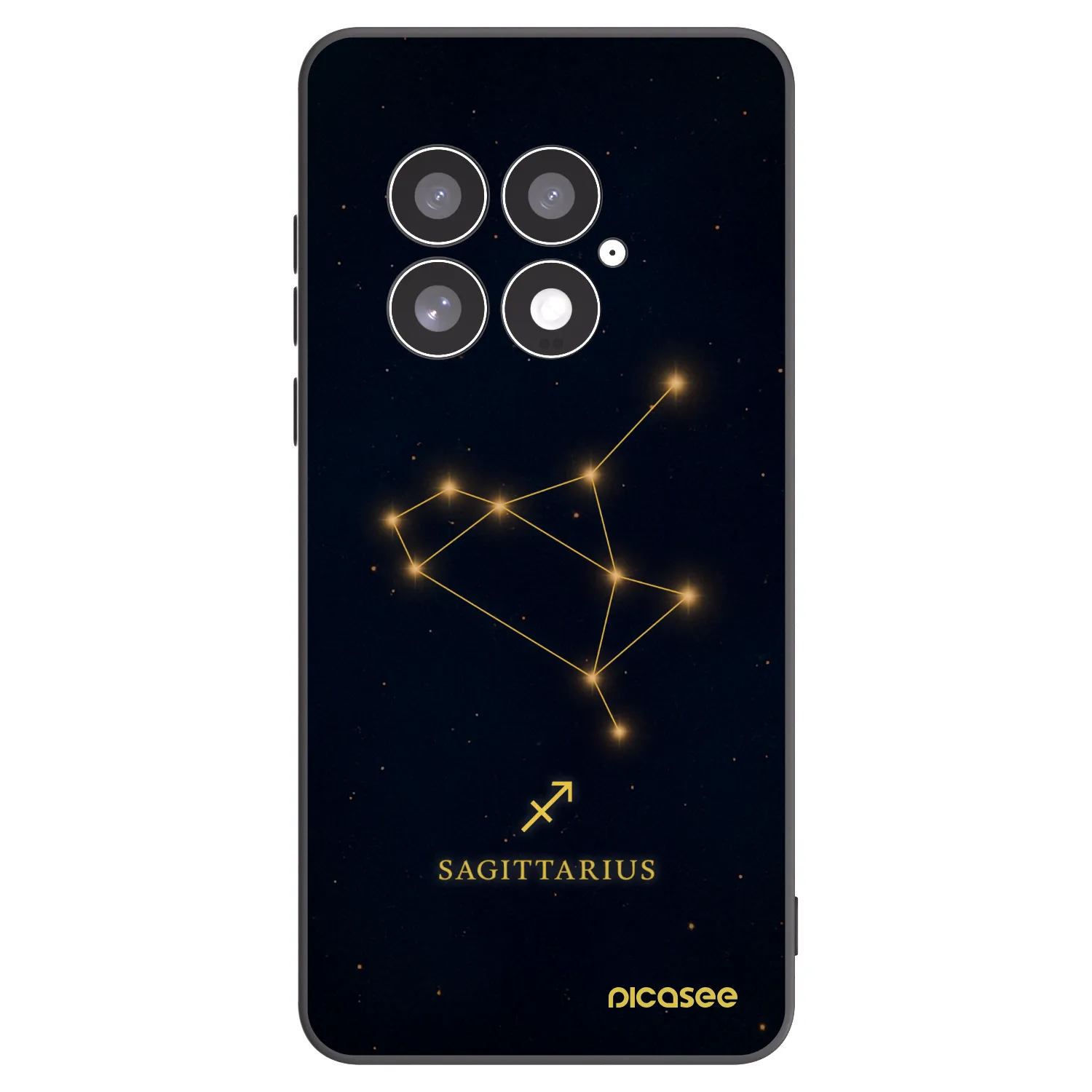 Picasee OnePlus 13 5G Hülle - Schwarzes Silikon - SAGITTARIUS