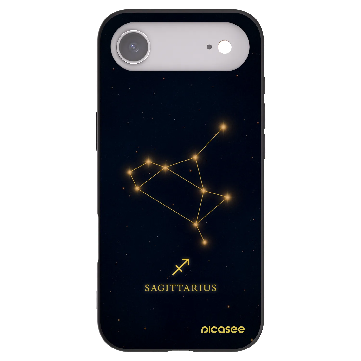 Picasee Apple iPhone Air Hülle - Schwarzes Silikon - SAGITTARIUS