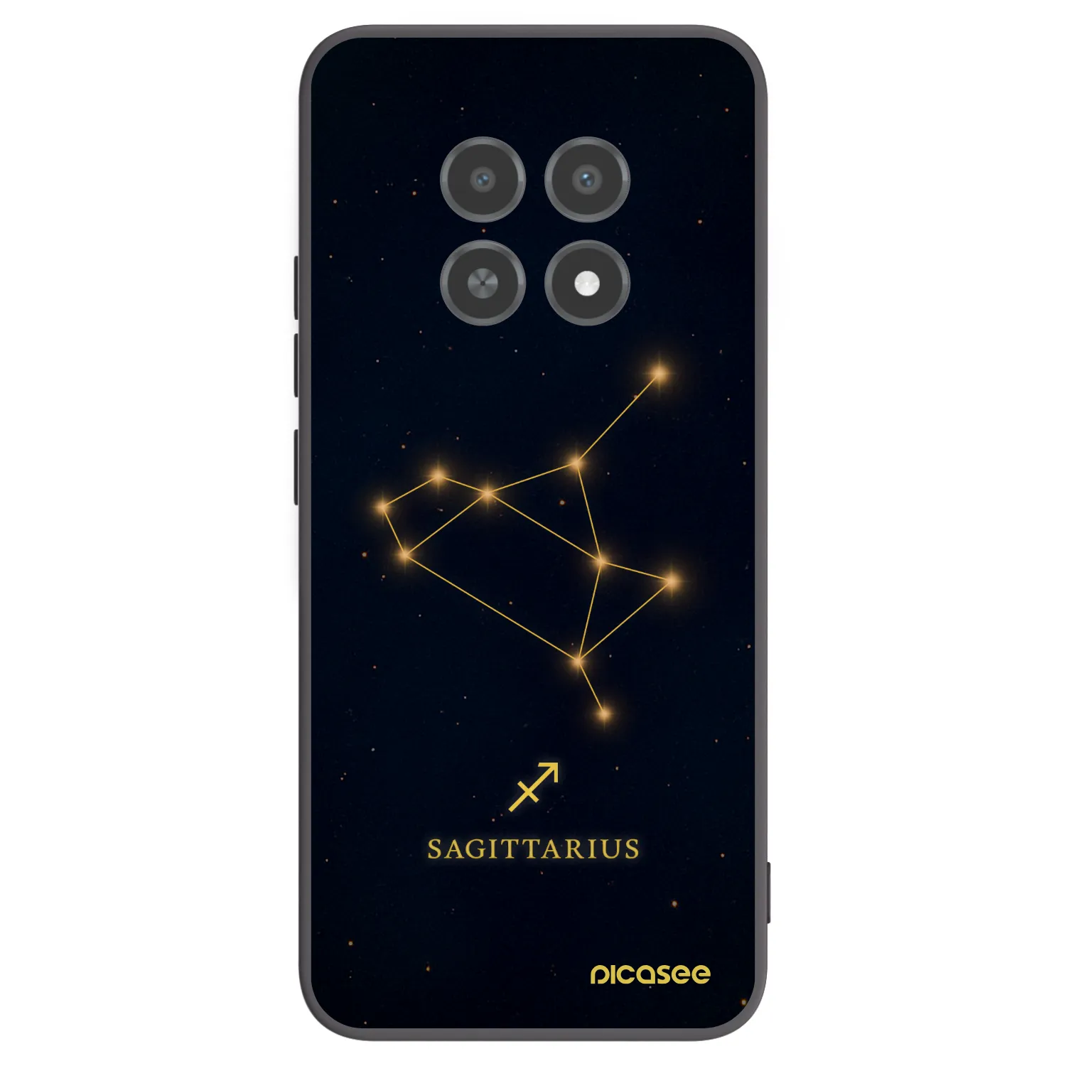 Picasee Realme 12X Hülle - Schwarzes Silikon - SAGITTARIUS