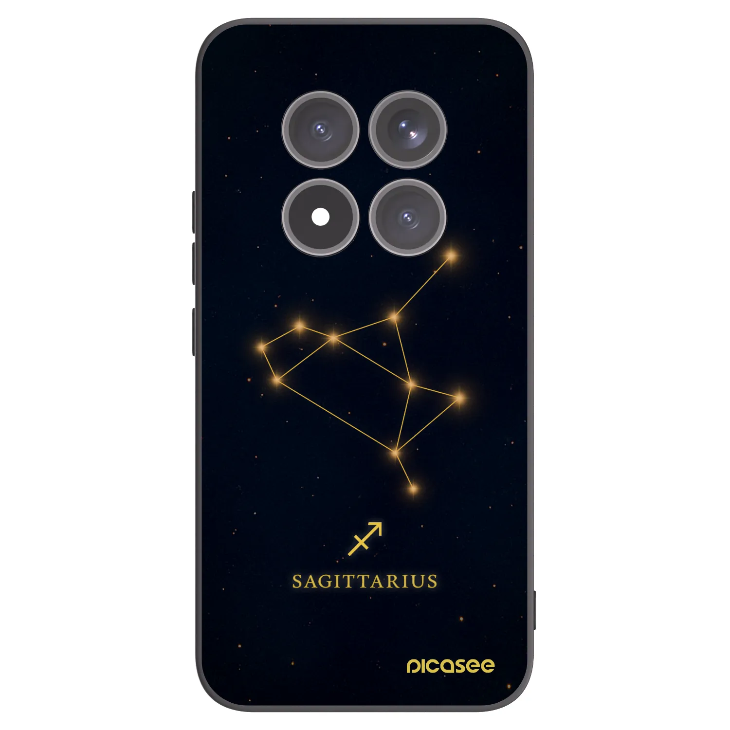 Picasee Xiaomi Redmi Note 15 Pro+ Hülle - Schwarzes Silikon - SAGITTARIUS