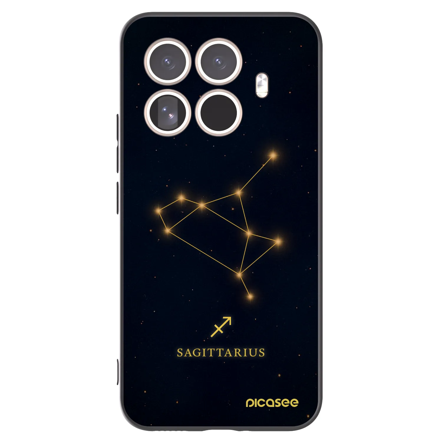 Picasee Xiaomi 15T Pro Hülle - Schwarzes Silikon - SAGITTARIUS