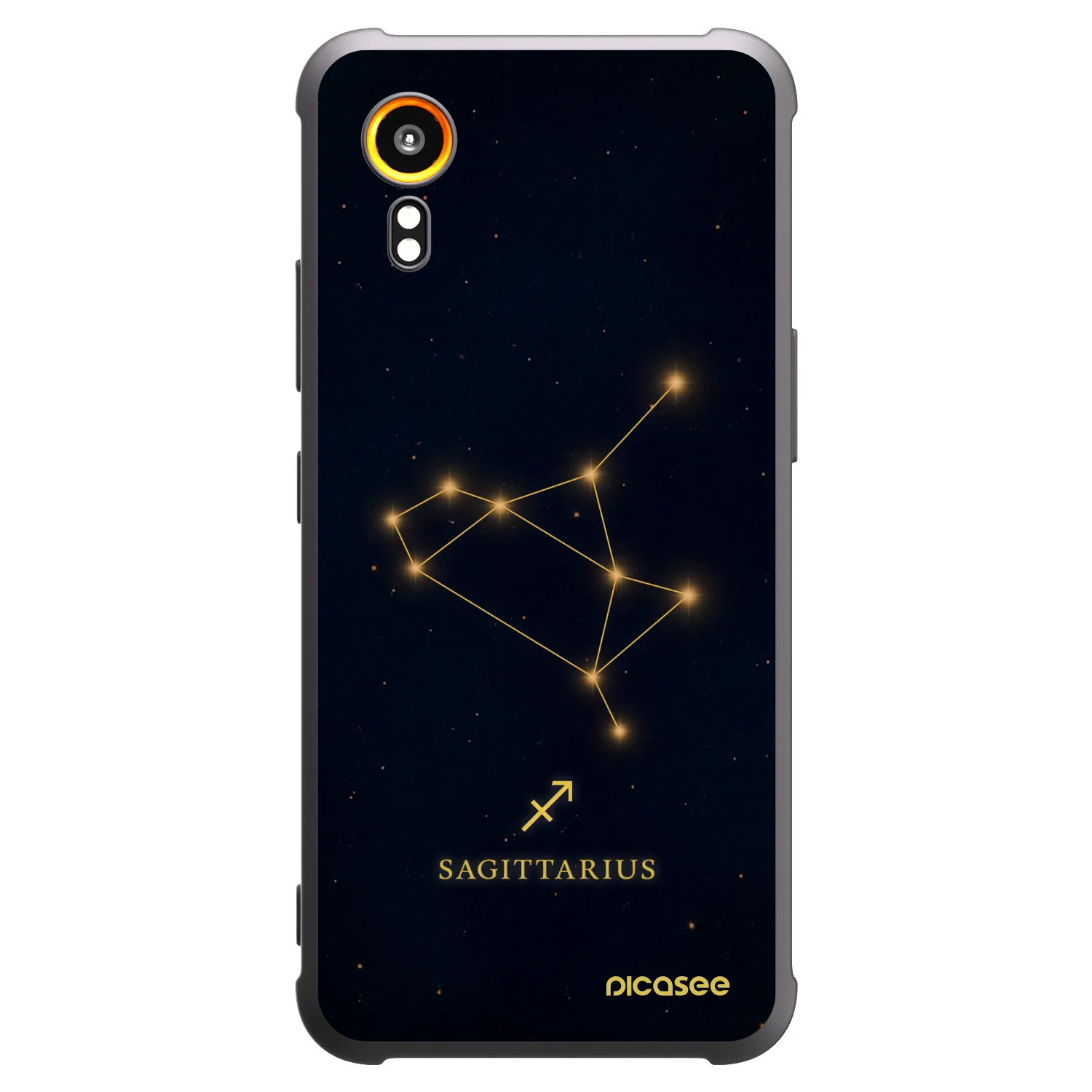 Picasee Samsung Galaxy Xcover 7 Hülle - Schwarzes Silikon - SAGITTARIUS