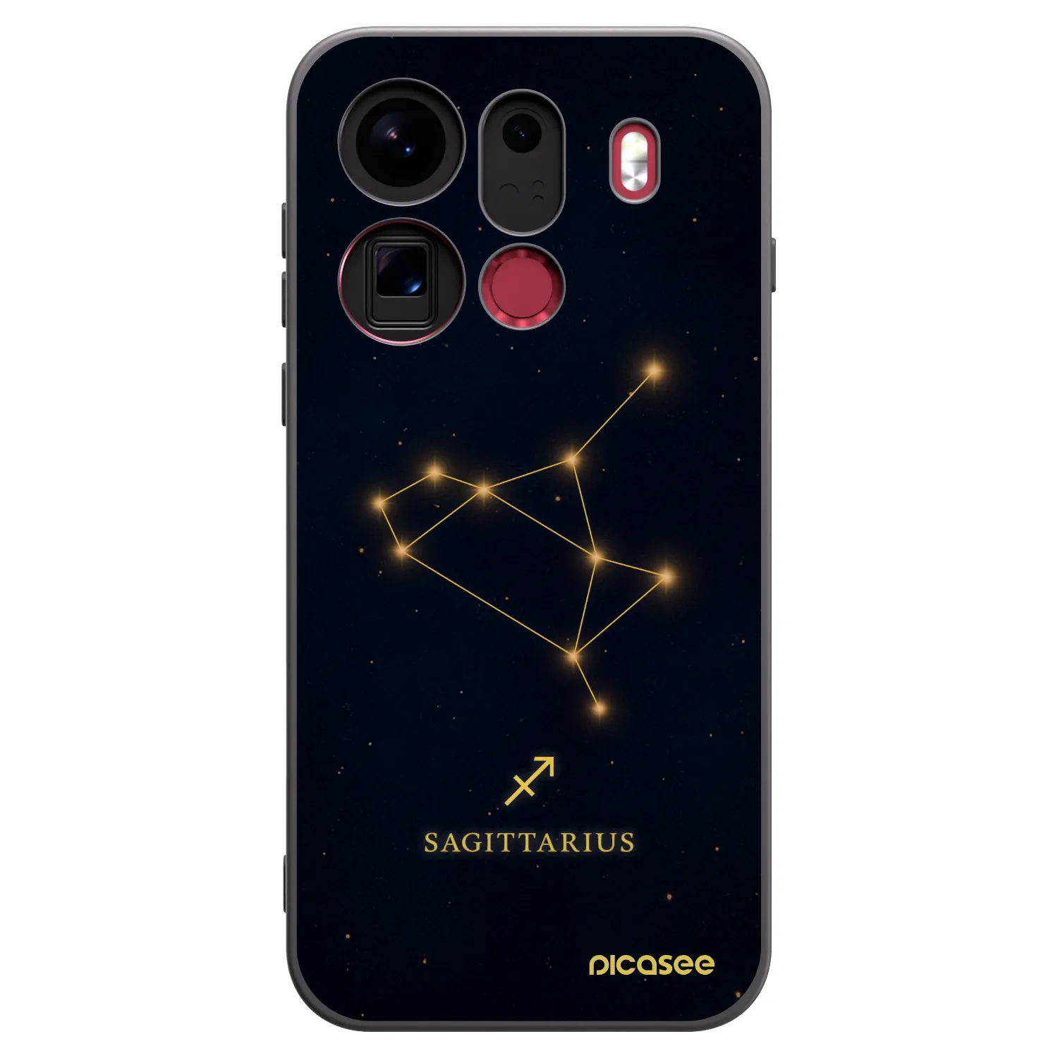 Picasee OPPO Find X9 Pro Hülle - Schwarzes Silikon - SAGITTARIUS