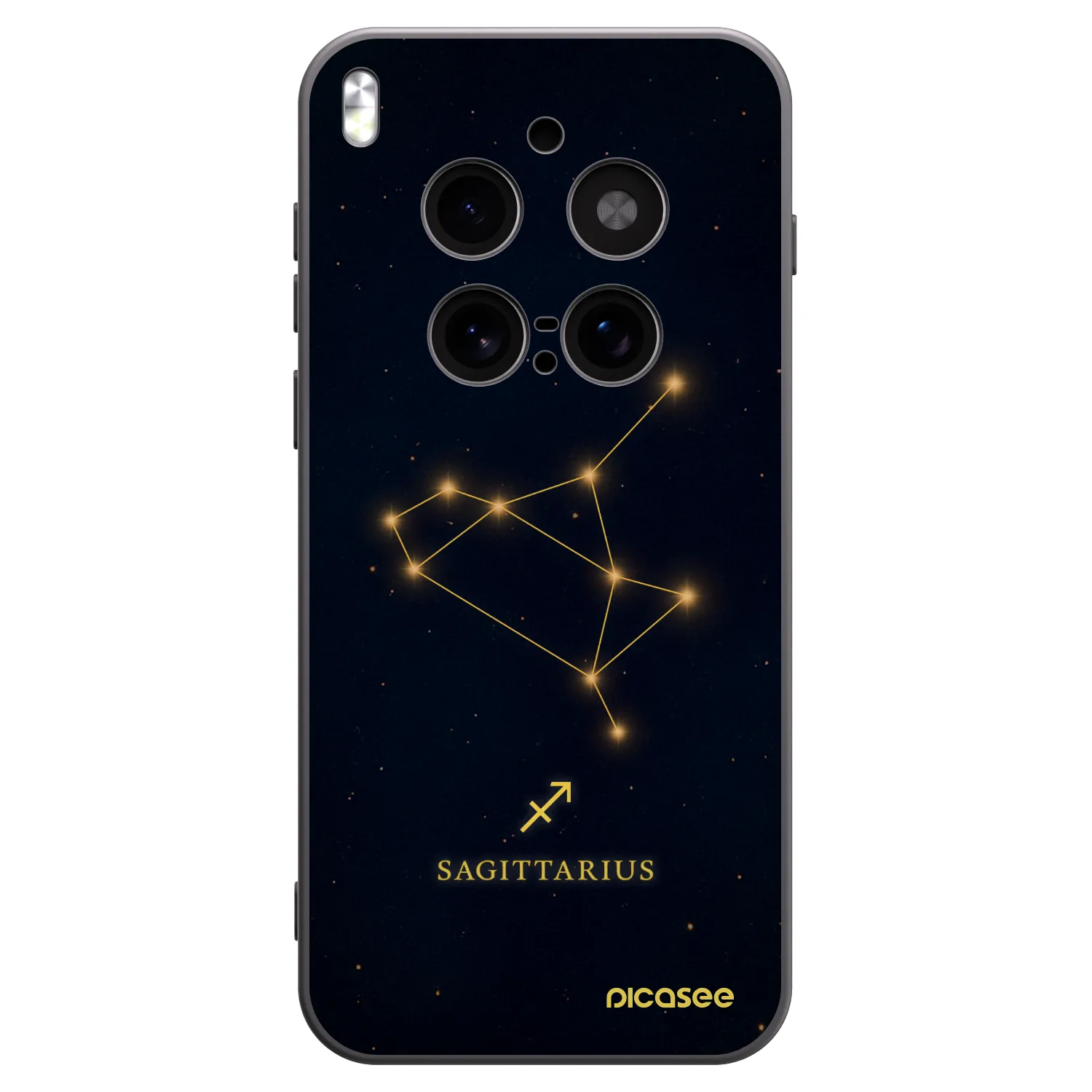Picasee Vivo X300 Pro Hülle - Schwarzes Silikon - SAGITTARIUS