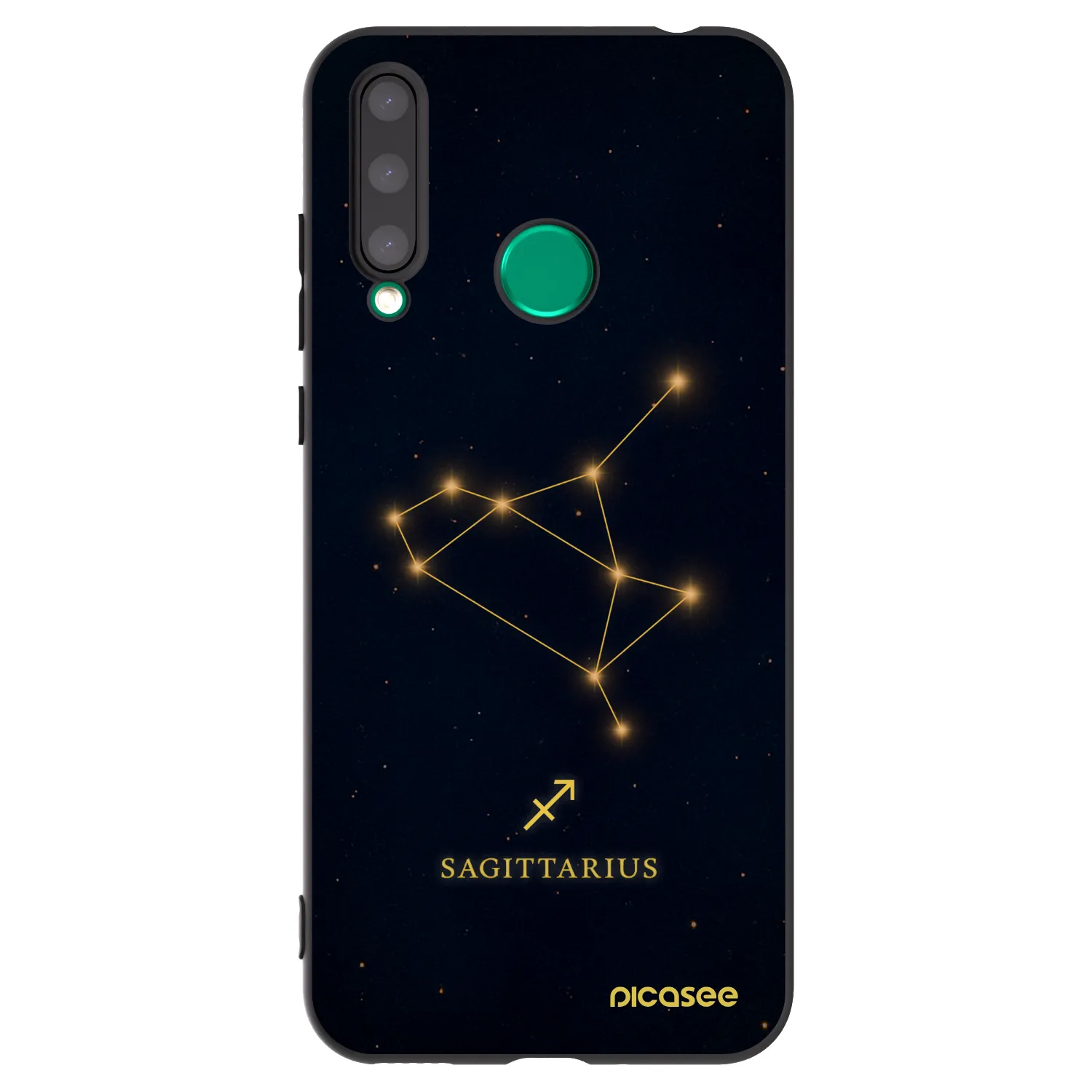 Picasee Honor 20 Lite Hülle - Schwarzes Silikon - SAGITTARIUS