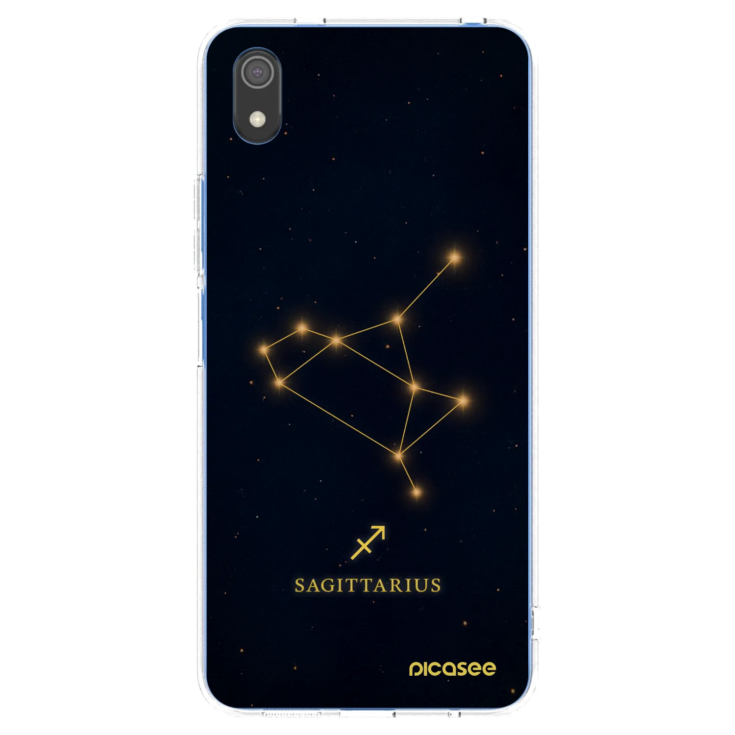 Picasee Xiaomi Redmi 7A Hülle - Transparentes Silikon - SAGITTARIUS