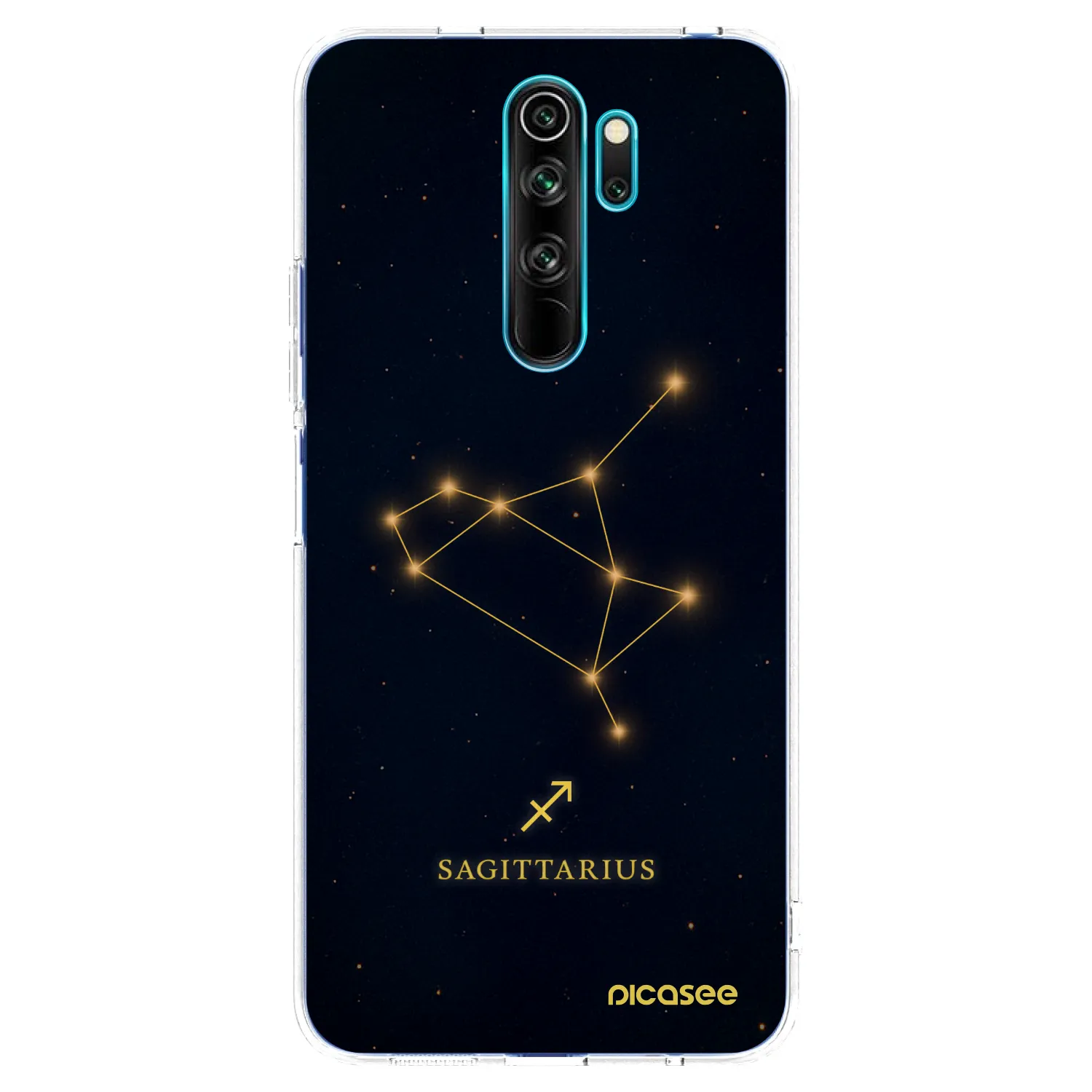 Picasee Xiaomi Redmi Note 8 Pro Hülle - Transparentes Silikon - SAGITTARIUS