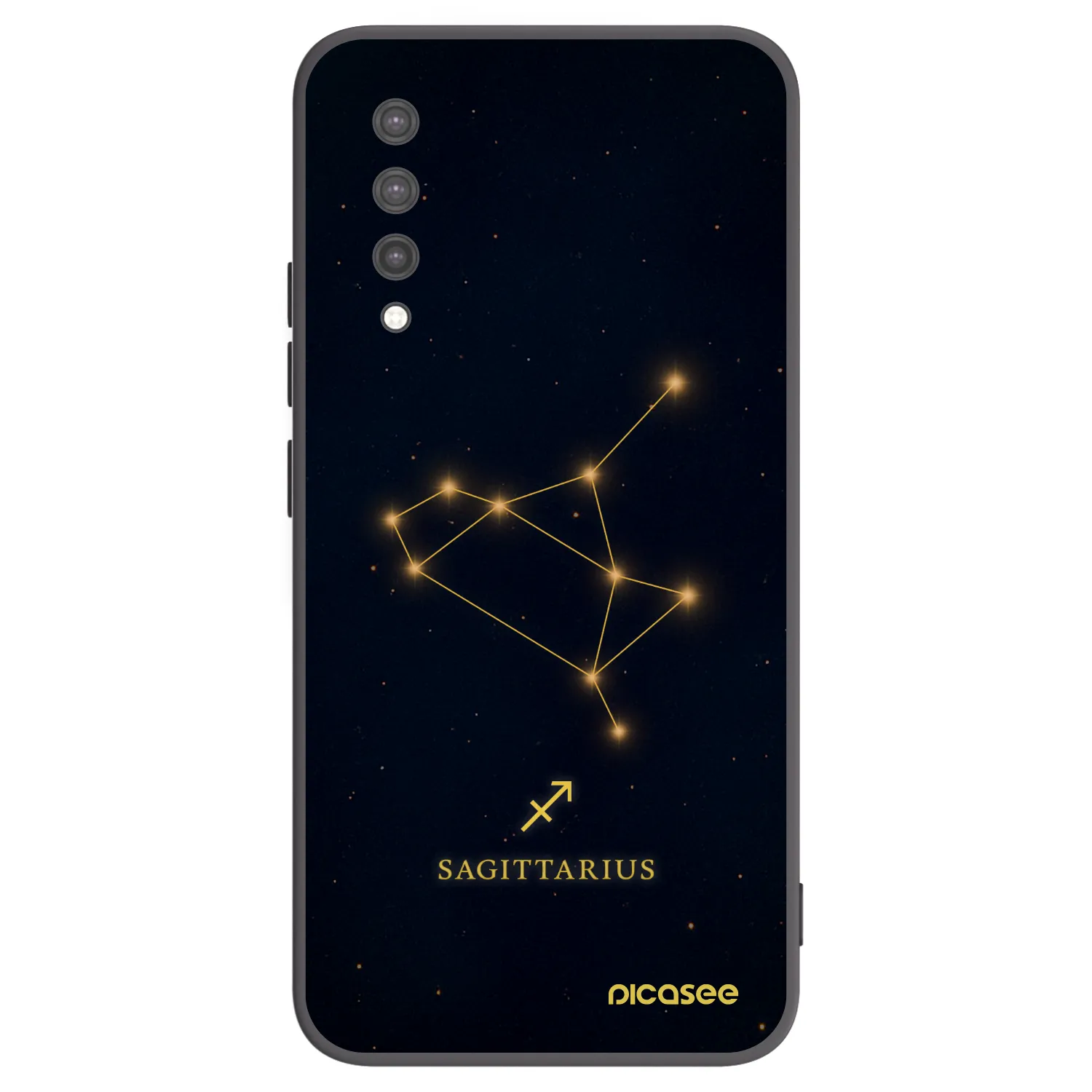 Picasee Xiaomi Mi 9 Lite Hülle - Schwarzes Silikon - SAGITTARIUS