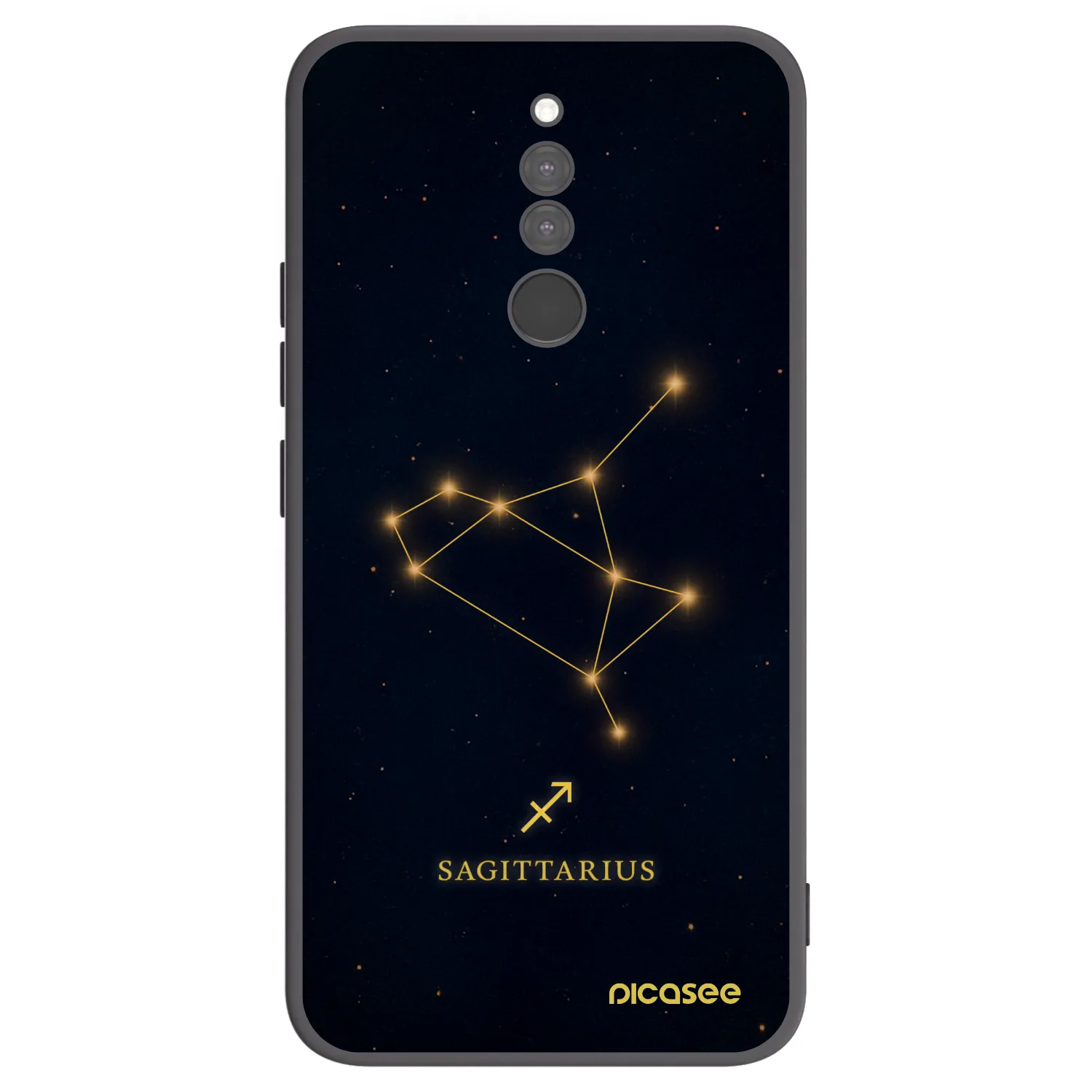 Picasee Xiaomi Redmi 8 Hülle - Schwarzes Silikon - SAGITTARIUS