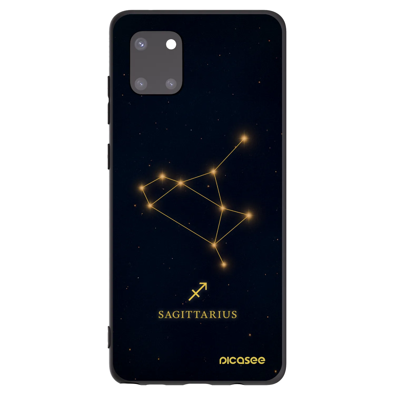 Picasee Samsung Galaxy Note 10 Lite N770F Hülle - Schwarzes Silikon - SAGITTARIUS