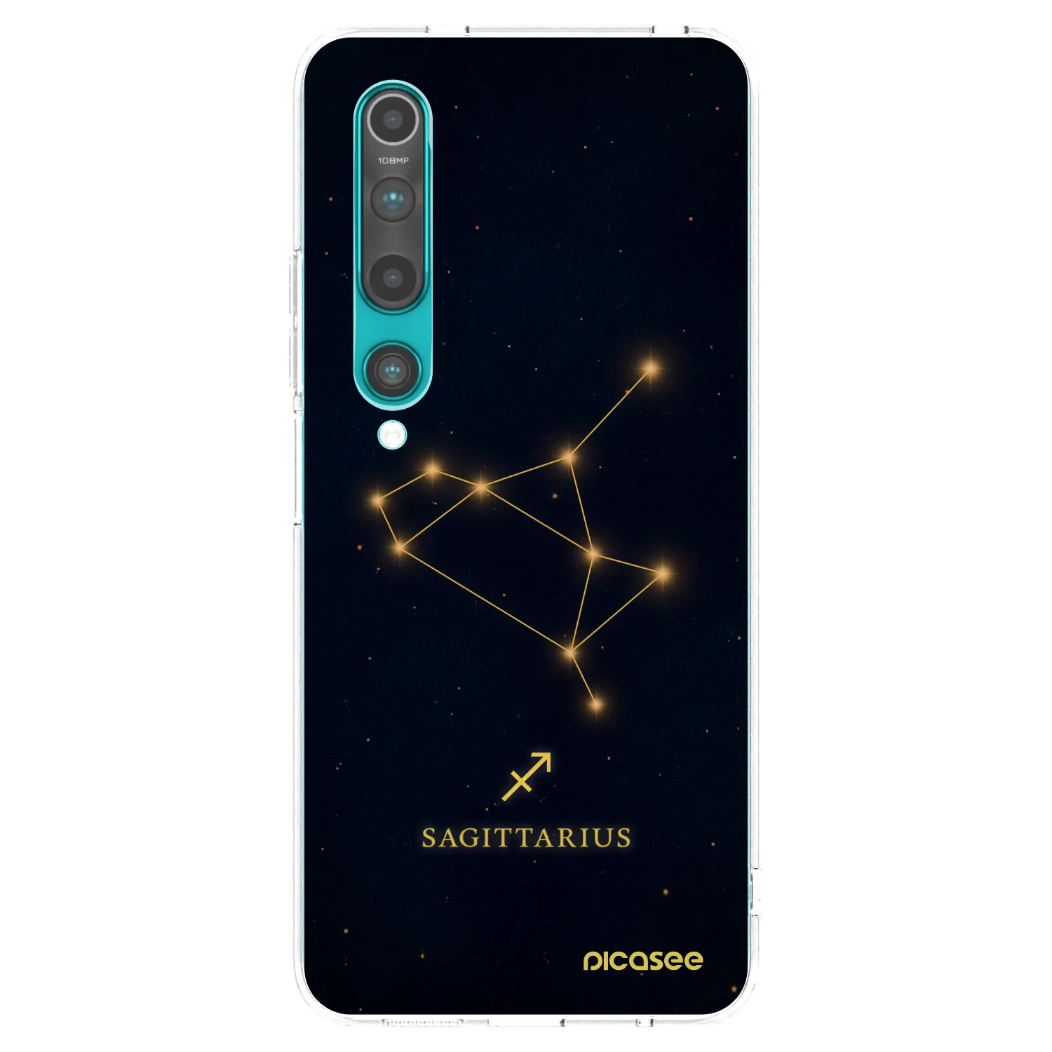 Picasee Xiaomi Mi 10 Hülle - Transparentes Silikon - SAGITTARIUS