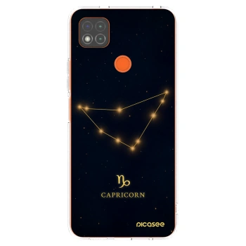 Picasee Xiaomi Redmi 9C Hülle - Transparentes Silikon - CAPRICORN