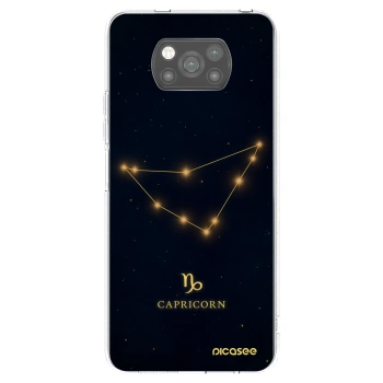 Picasee Xiaomi Poco X3 Hülle - Schwarzes Silikon - CAPRICORN