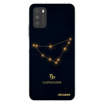 Picasee Xiaomi Poco M3 Hülle - Transparentes Silikon - CAPRICORN
