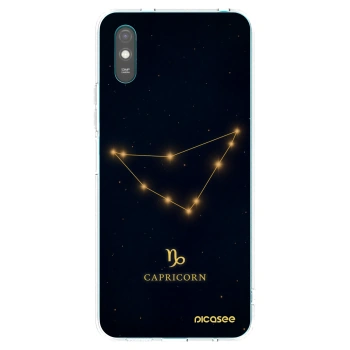 Picasee Xiaomi Redmi 9AT Hülle - Transparentes Silikon - CAPRICORN