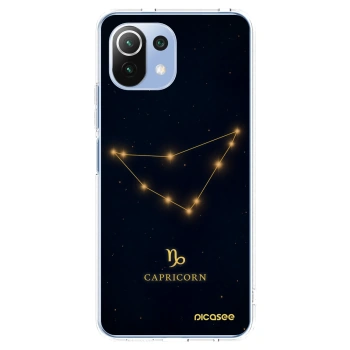 Picasee Xiaomi Mi 11 Lite Hülle - Transparentes Silikon - CAPRICORN