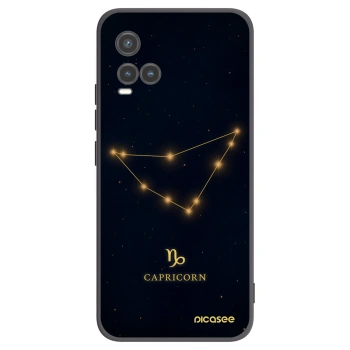 Picasee Vivo Y33s Hülle - Schwarzes Silikon - CAPRICORN