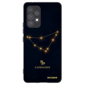 Picasee Samsung Galaxy A53 5G A536 Hülle - Schwarzes Silikon - CAPRICORN