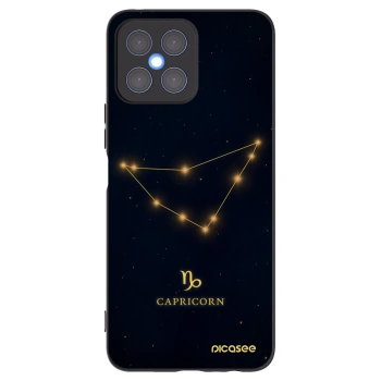 Picasee Honor X8 4G Hülle - Schwarzes Silikon - CAPRICORN