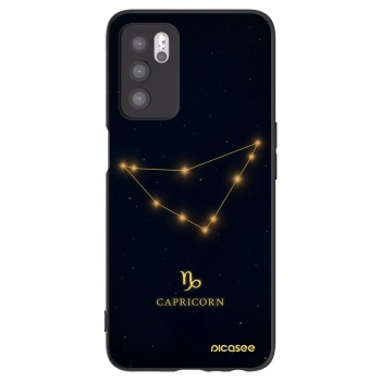Picasee OPPO A16s Hülle - Schwarzes Silikon - CAPRICORN