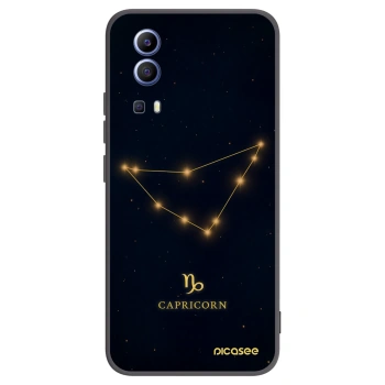 Picasee Vivo Y52 5G Hülle - Schwarzes Silikon - CAPRICORN