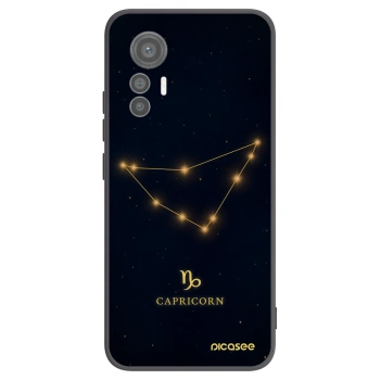 Picasee Xiaomi 12 Lite Hülle - Schwarzes Silikon - CAPRICORN