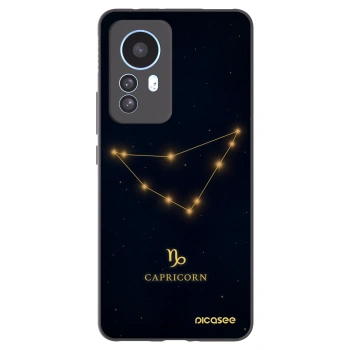 Picasee Xiaomi 12T Pro Hülle - Schwarzes Silikon - CAPRICORN