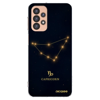 Picasee Samsung Galaxy A23 A236B 5G Hülle - Transparentes Silikon - CAPRICORN
