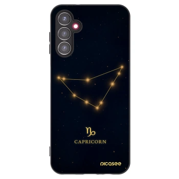 Picasee Samsung Galaxy A14 4G A145R Hülle - Schwarzes Silikon - CAPRICORN