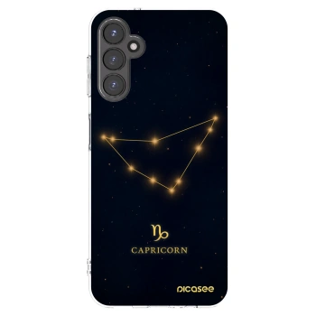 Picasee Samsung Galaxy A14 5G A146P Hülle - Transparentes Silikon - CAPRICORN