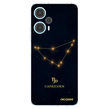 Picasee Xiaomi Poco F5 Hülle - Transparentes Silikon - CAPRICORN
