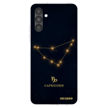 Picasee Samsung Galaxy A04s A047F Hülle - Transparentes Silikon - CAPRICORN