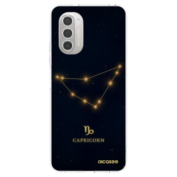 Picasee Motorola Moto G51 Hülle - Transparentes Silikon - CAPRICORN