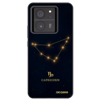 Picasee Xiaomi 13T Pro Hülle - Schwarzes Silikon - CAPRICORN