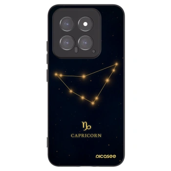 Picasee Xiaomi 14 Hülle - Schwarzes Silikon - CAPRICORN