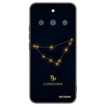 Picasee Realme 11 Pro+ Hülle - Schwarzes Silikon - CAPRICORN
