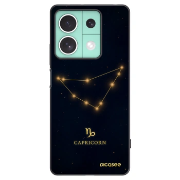 Picasee Xiaomi Redmi Note 13 5G Hülle - Schwarzes Silikon - CAPRICORN
