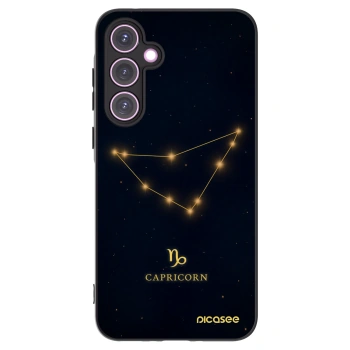 Picasee Samsung Galaxy A35 5G A356B Hülle - Schwarzes Silikon - CAPRICORN
