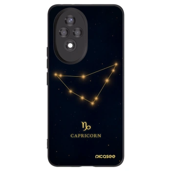 Picasee Honor 200 Pro 5G Hülle - Schwarzes Silikon - CAPRICORN