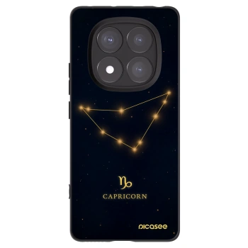 Picasee Xiaomi Redmi Note 14 Pro 5G Hülle - Schwarzes Silikon - CAPRICORN