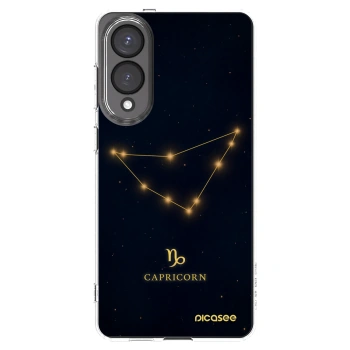 Picasee Samsung Galaxy S25 Edge 5G Hülle - Transparentes Silikon - CAPRICORN