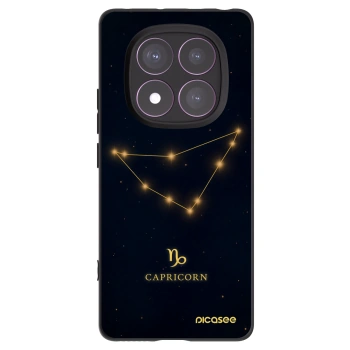 Picasee Xiaomi Redmi Note 14 Pro 4G Hülle - Schwarzes Silikon - CAPRICORN