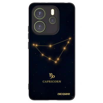 Picasee Xiaomi Redmi Note 14 4G Hülle - Schwarzes Silikon - CAPRICORN